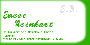 emese meinhart business card